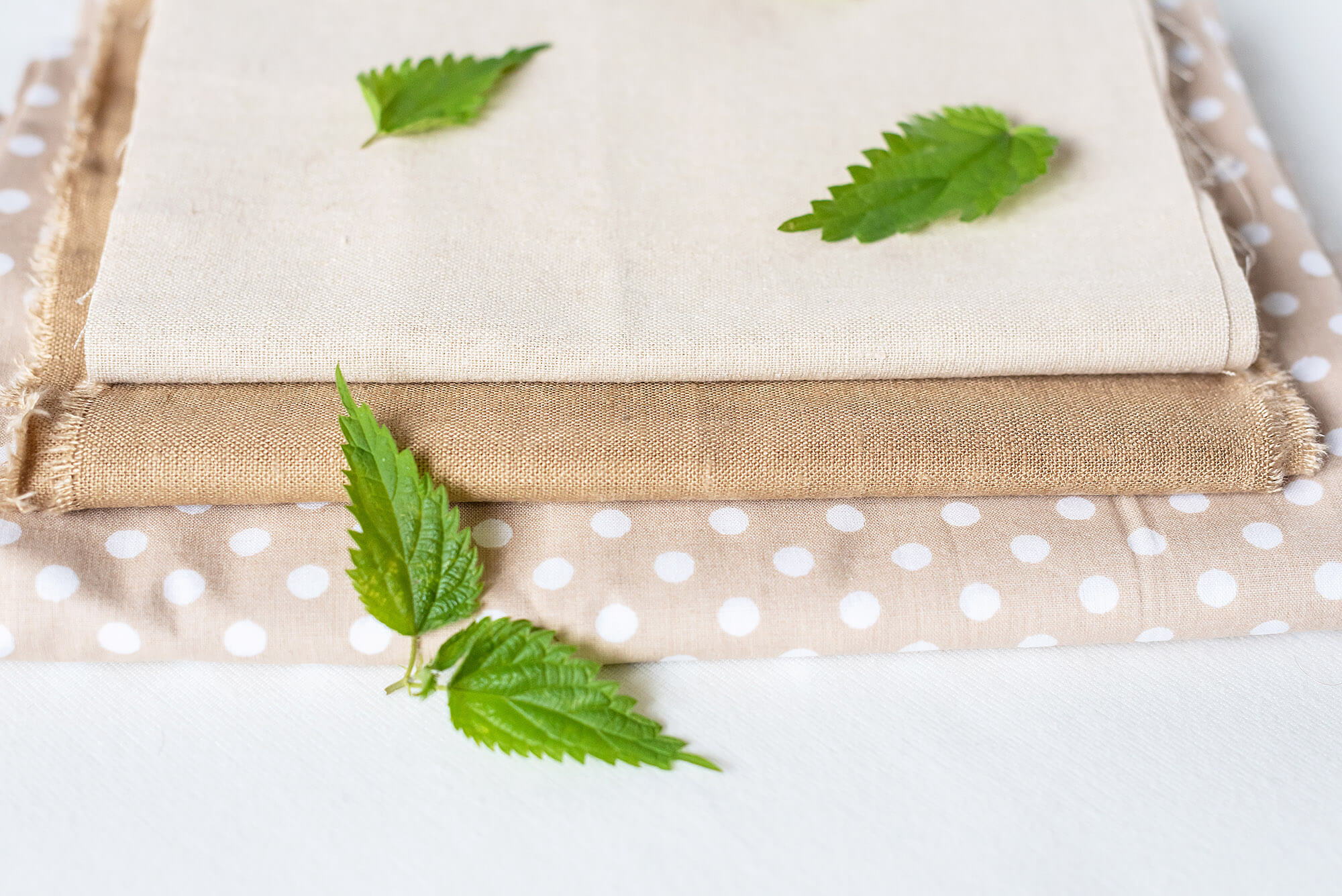 Fabric made from nettles