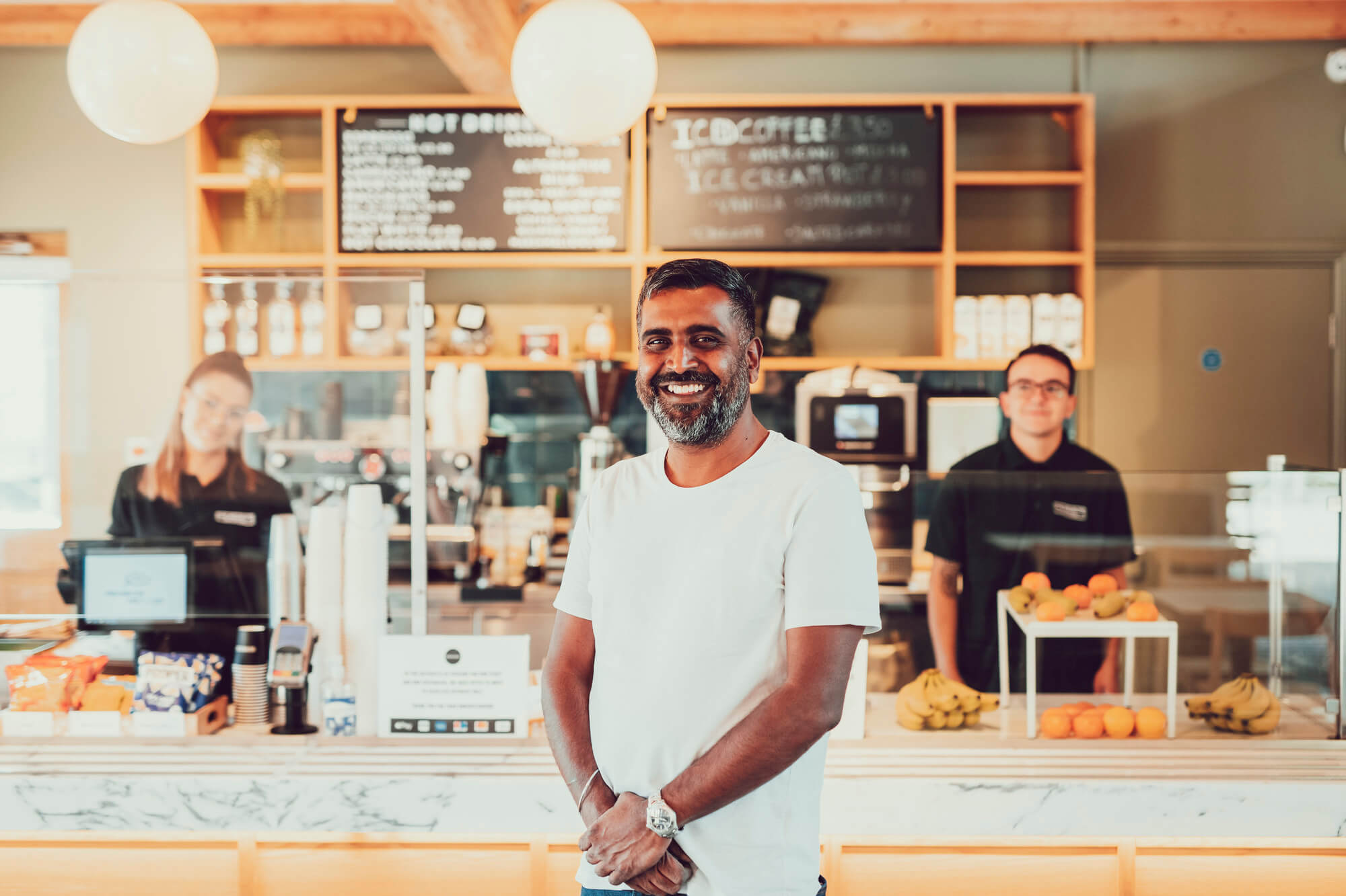 Staff inside Primrose Hill Café