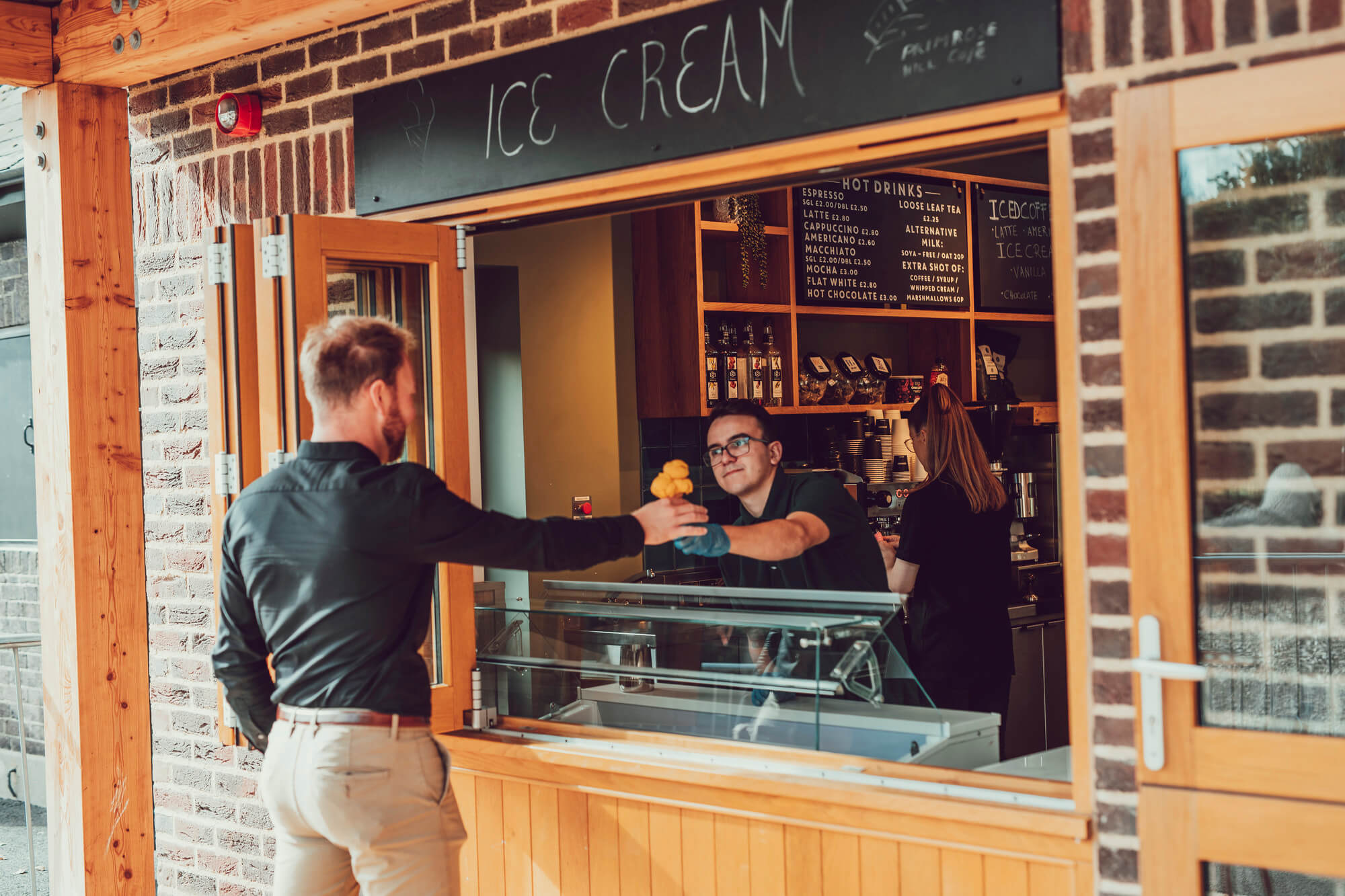 Ice cream kiosk at the Primrose Hill Café