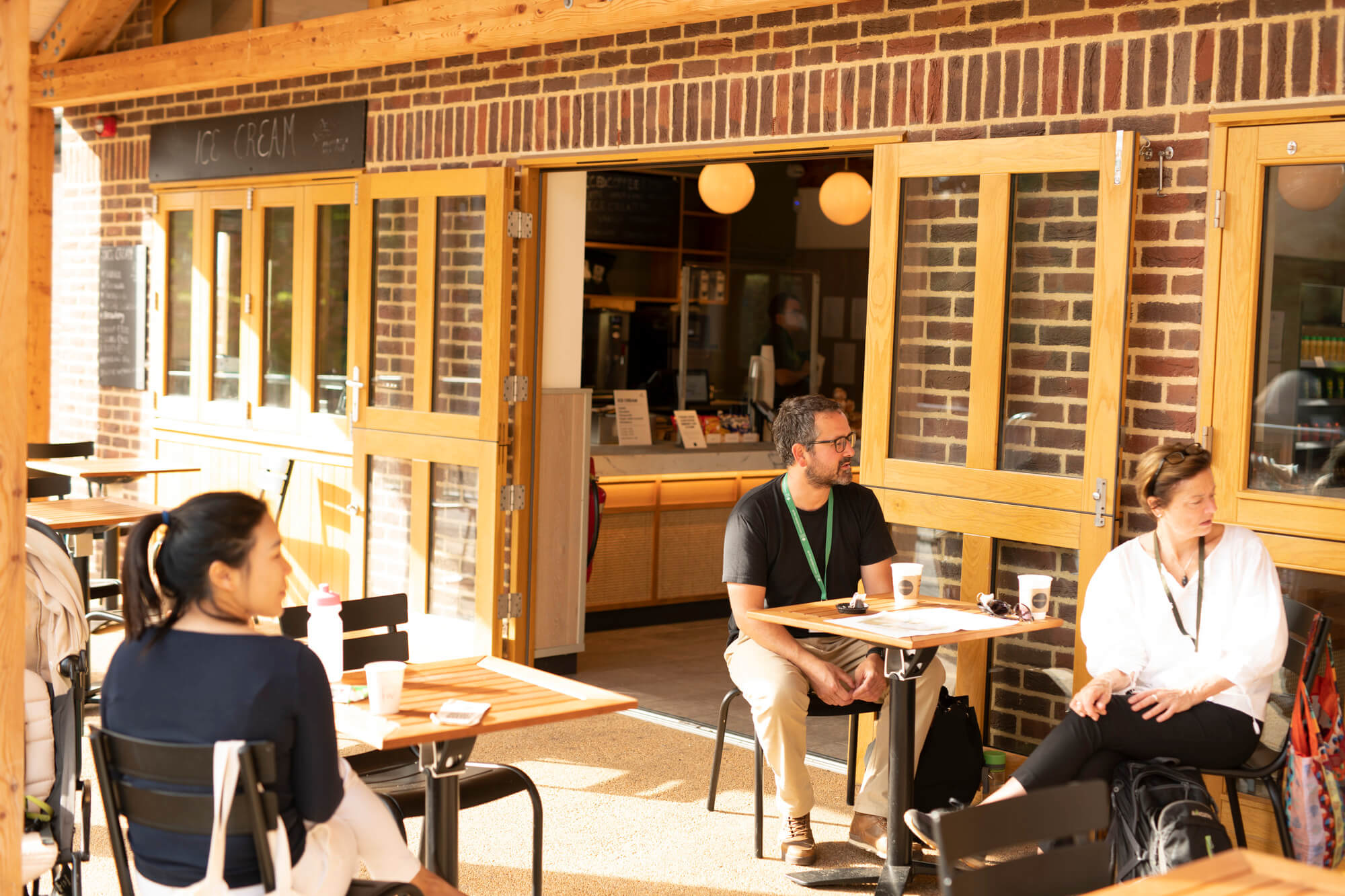 Outdoor seating at the Primrose Hill Café