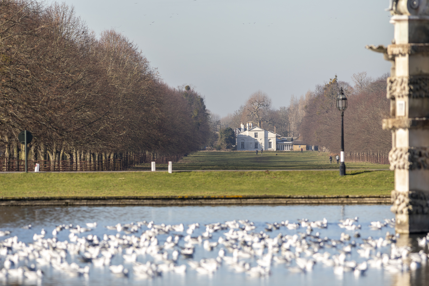 White Lodge viewed from the Diana fountain
