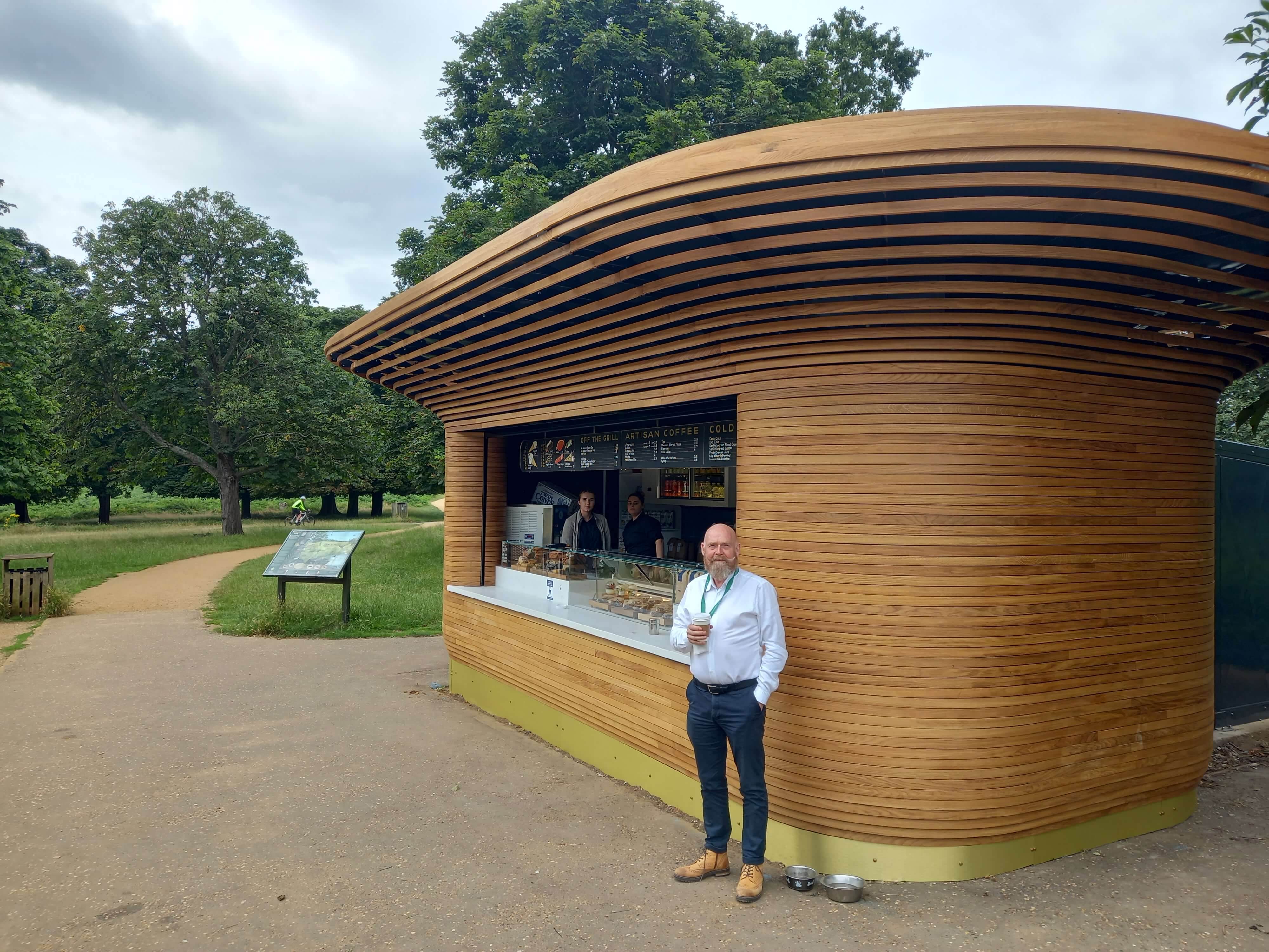 Pen Ponds kiosk