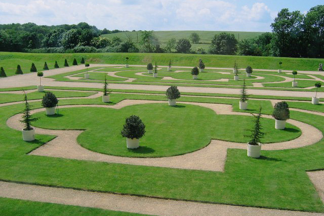 Formal ‘parterre’ garden at Kirby Hall, England