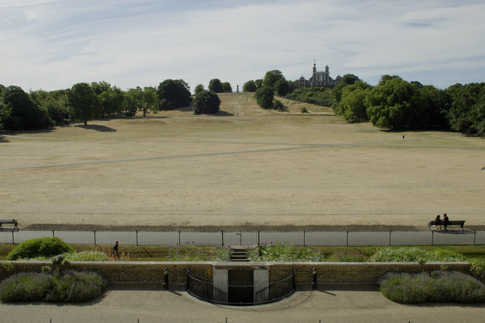 View towards the observatory from Queen's House today
