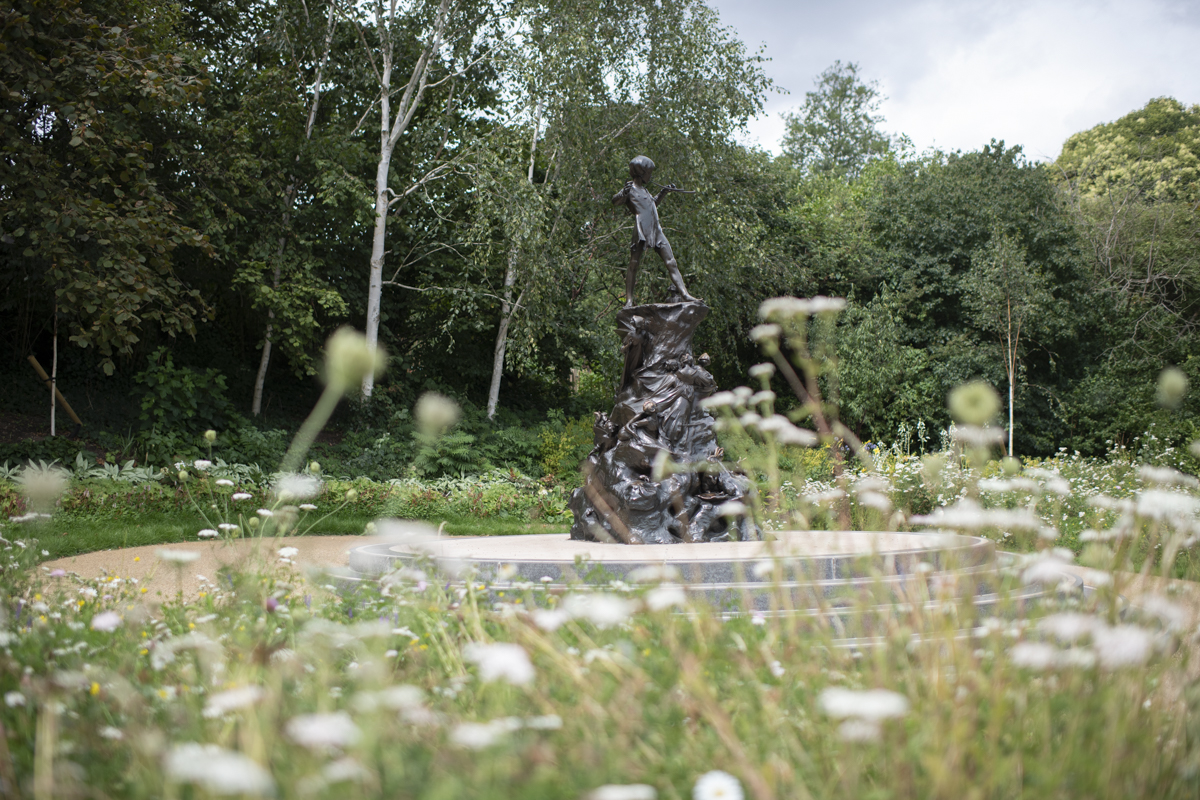 Peter Pan statue in Kensington Gardens