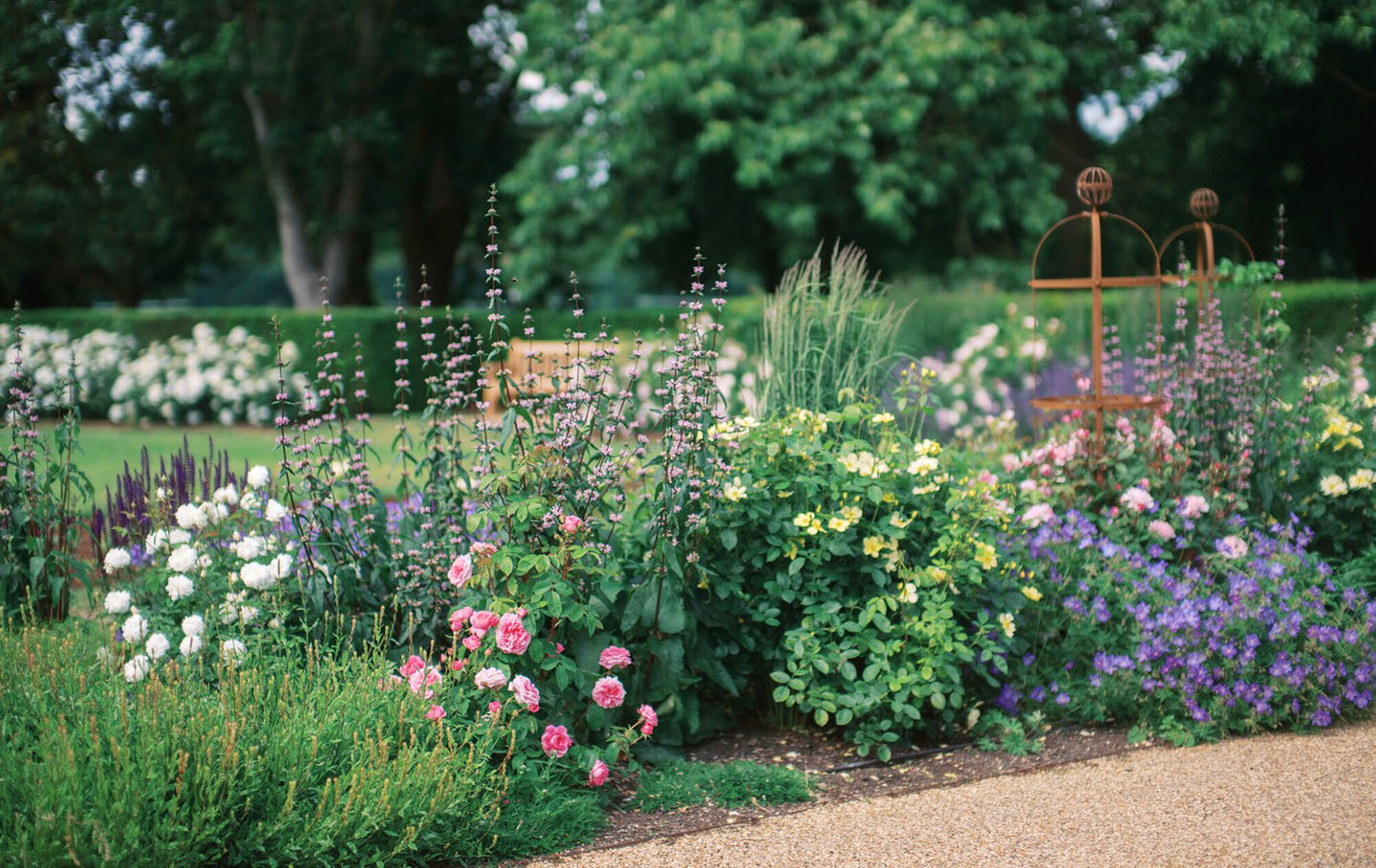 Colourful new flower beds