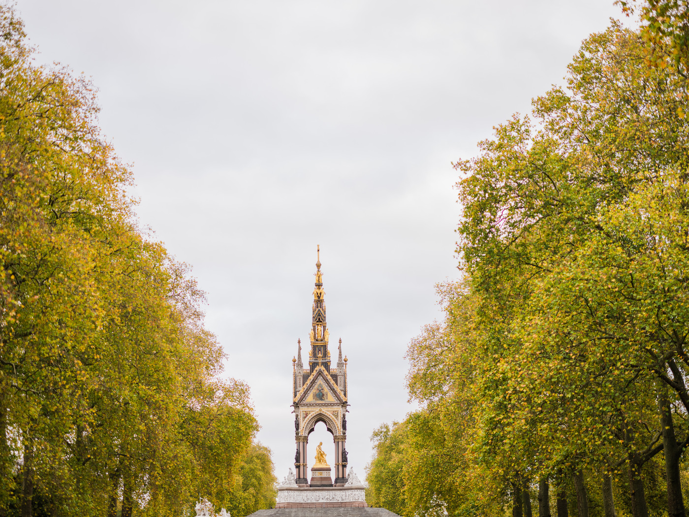 Albert memorial in autumn