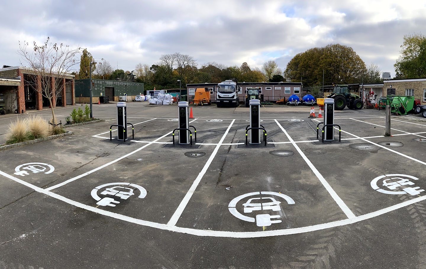 Electric vehicle charging stations