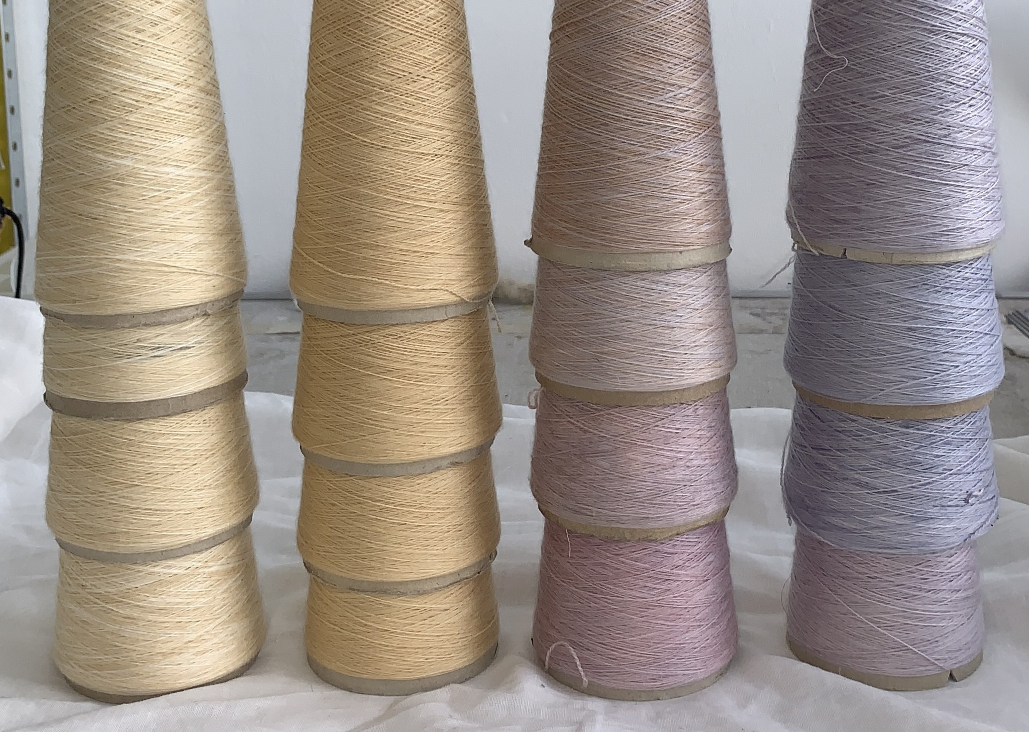 Sustainably-sourced lichen dyed yarn