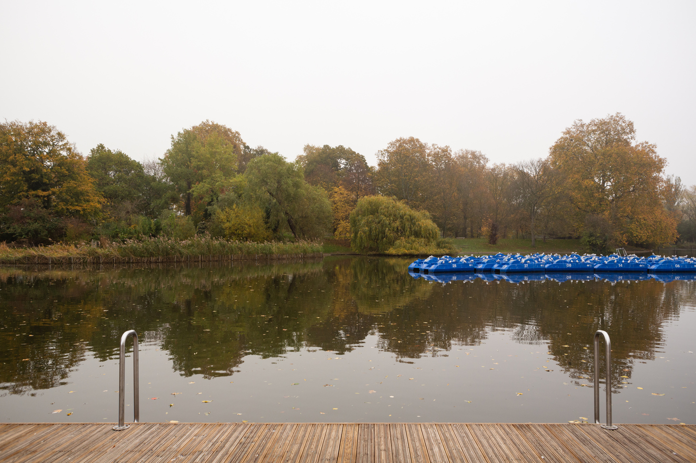 Boating lake The Regent's Park autumn