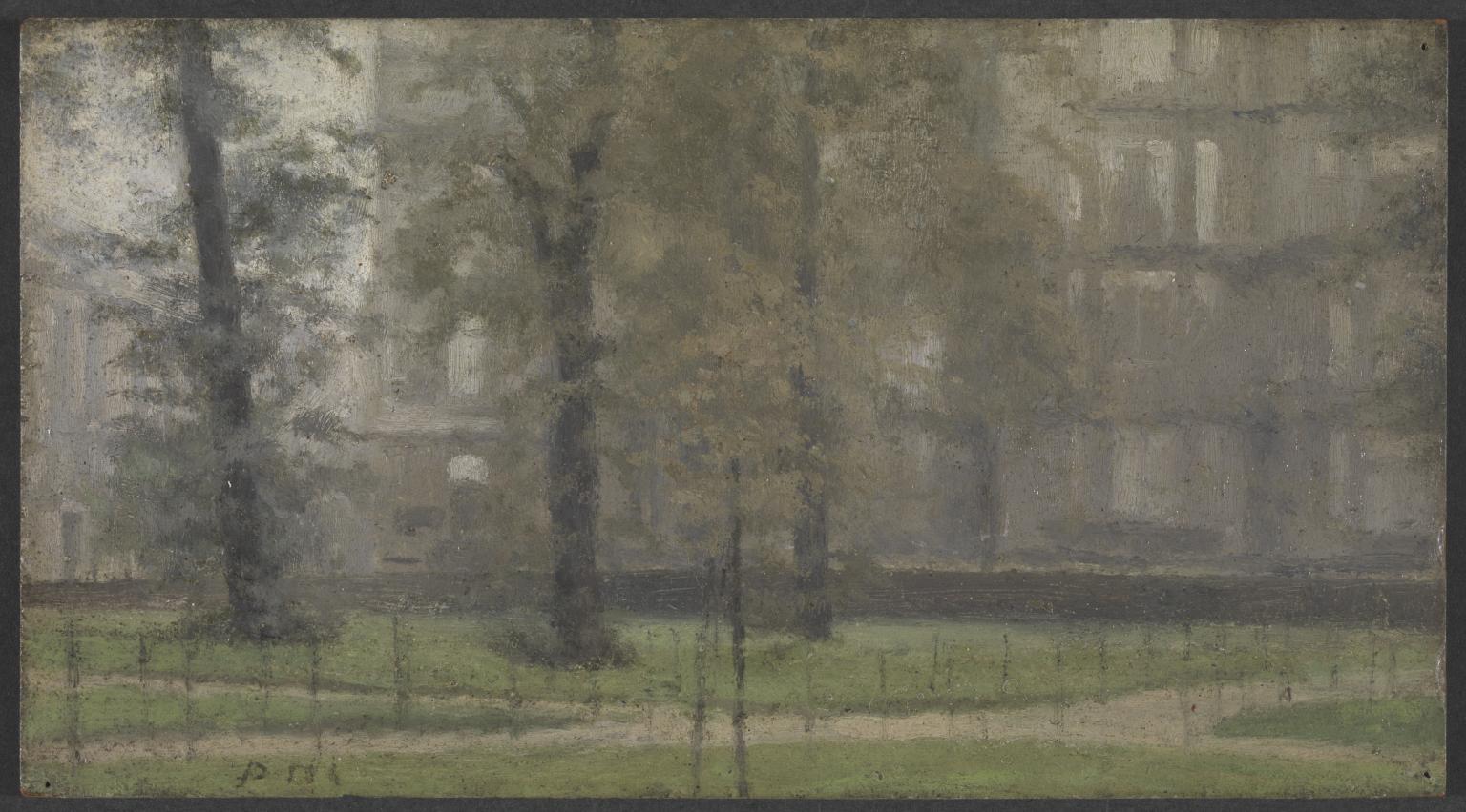 By Hyde Park Gate, Kensington Gardens (1906) by Paul Fordyce Maitland