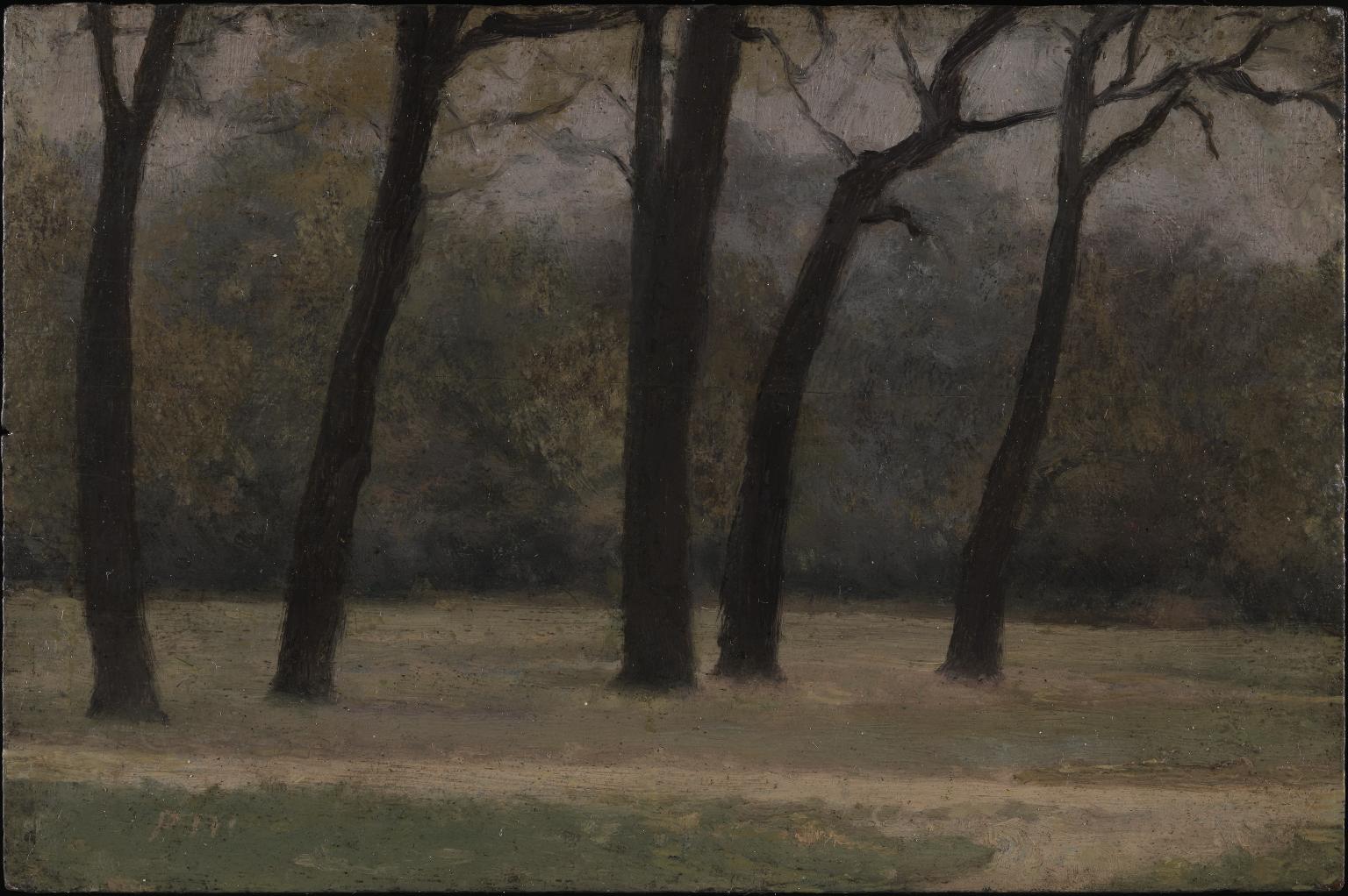 Fall of the Leaves, Kensington Gardens (1900) by Paul Fordyce Maitland