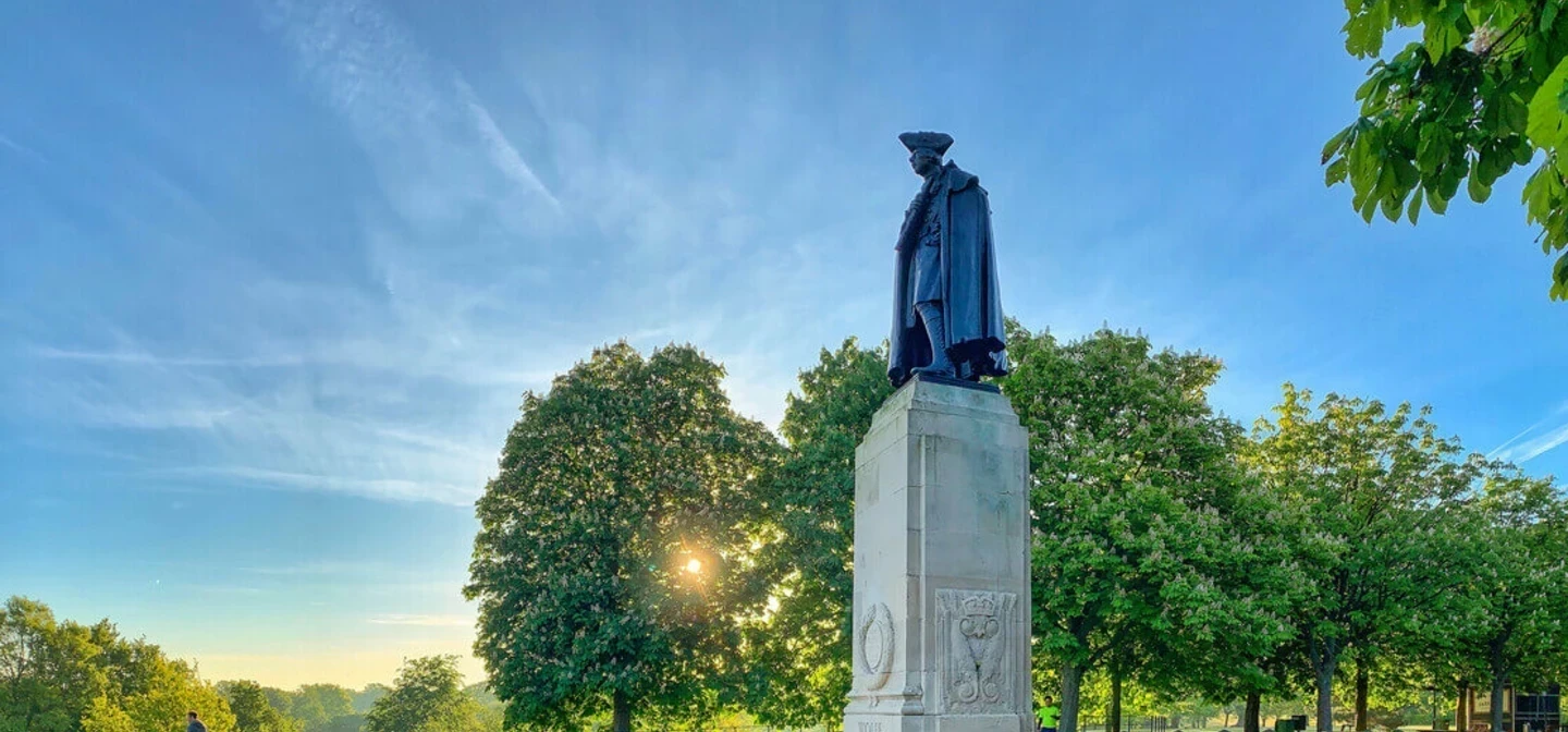 General Wolfe Statue in Greenwich Park
