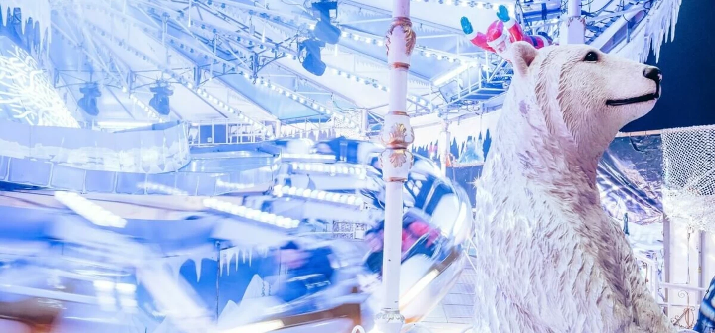 Fairground ride at Winter Wonderland