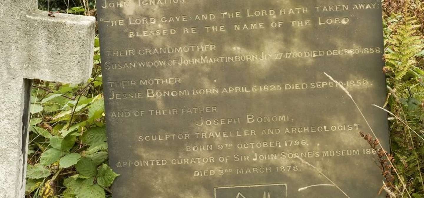 Joseph Bonomi grave