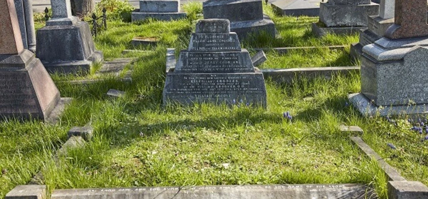 William Crookes' grave