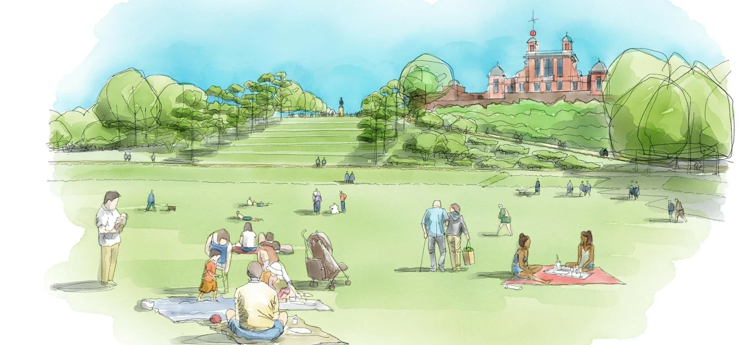An artist impression of the Grand Ascent after the restoration works have taken place.