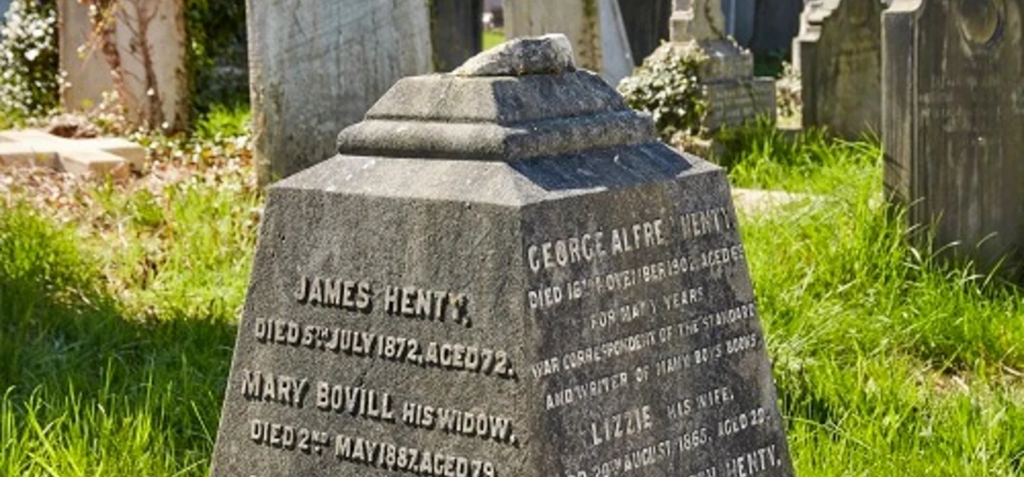 George Henty grave