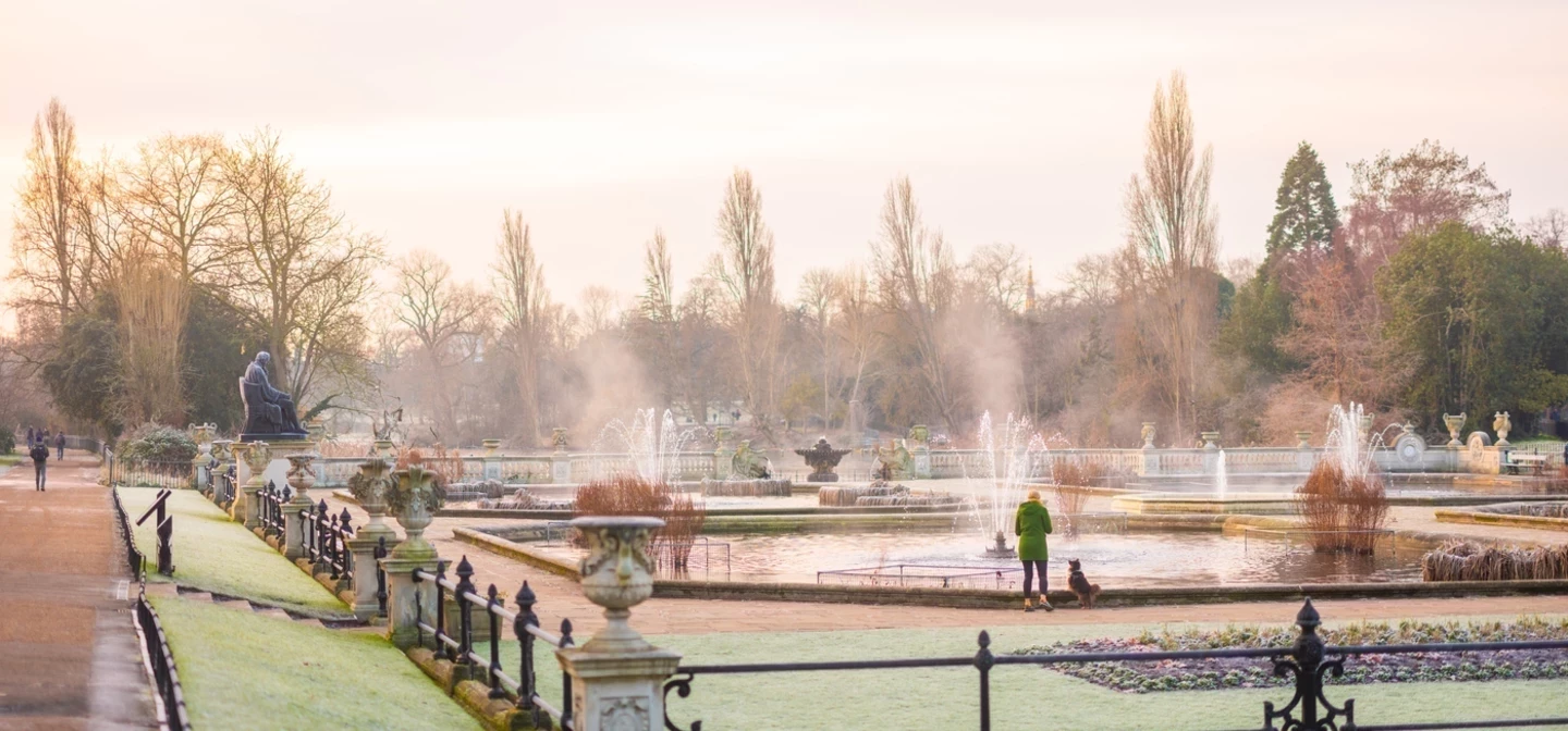 Italian Gardens in winter