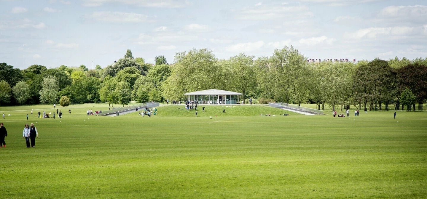 Sports pitches by The Hub
