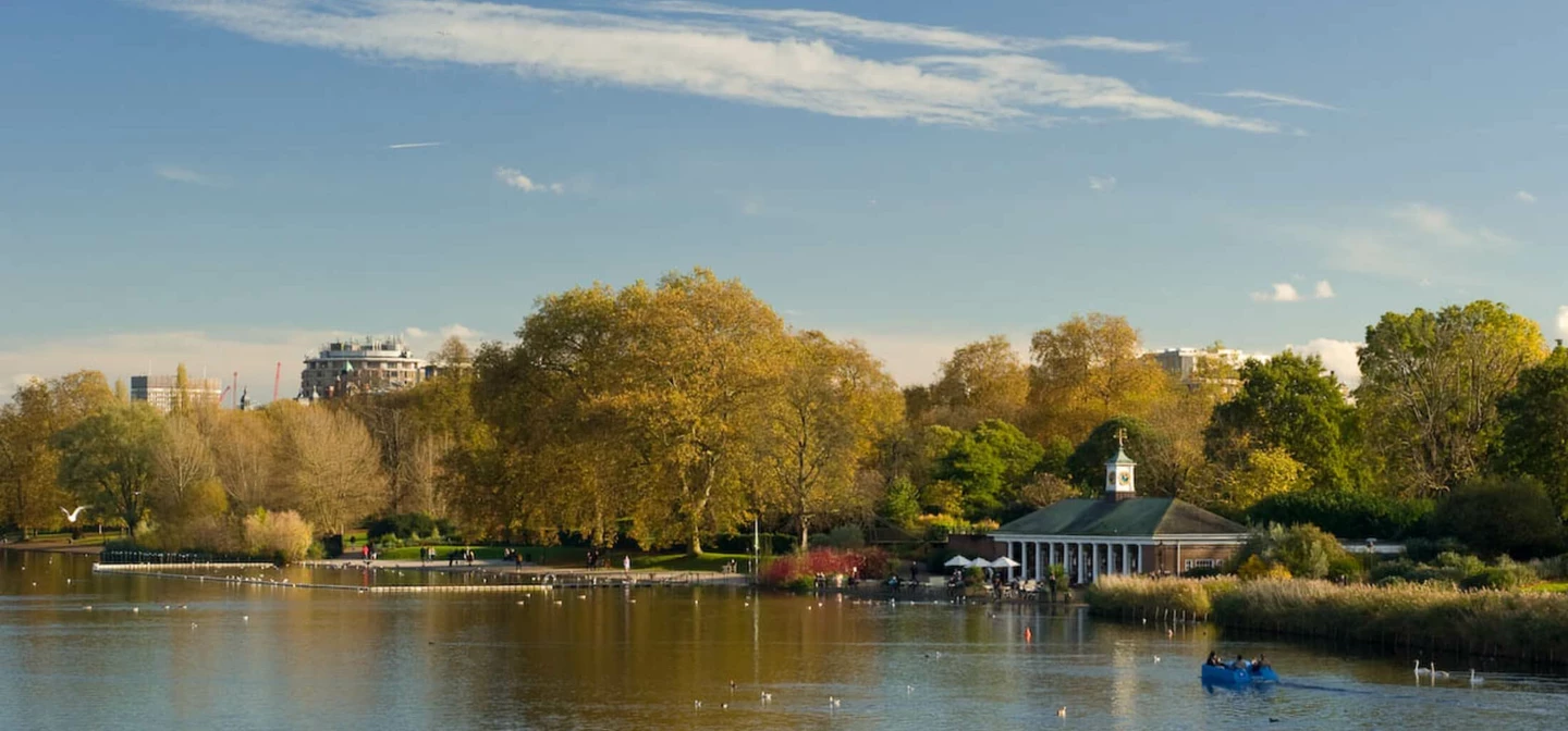The Serpentine Lido in spring