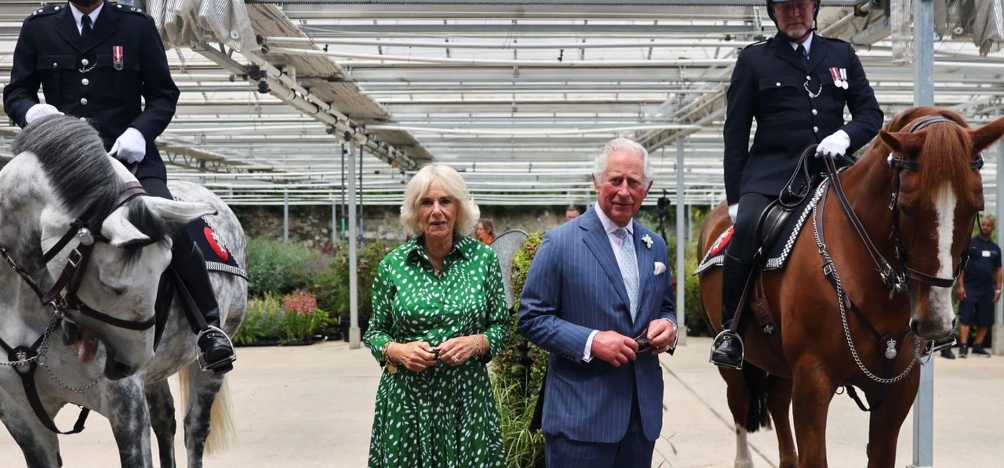 The Prince of Wales and Duchess of Cambridge at The Royal Parks' Super Nursery in Hyde Park