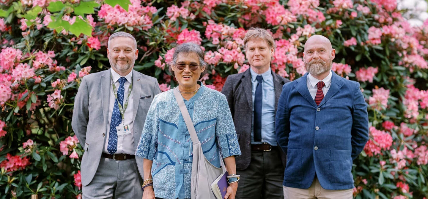 HRH Princess Maha Chakri Sirindhorn of Thailand and The Royal Parks' staff