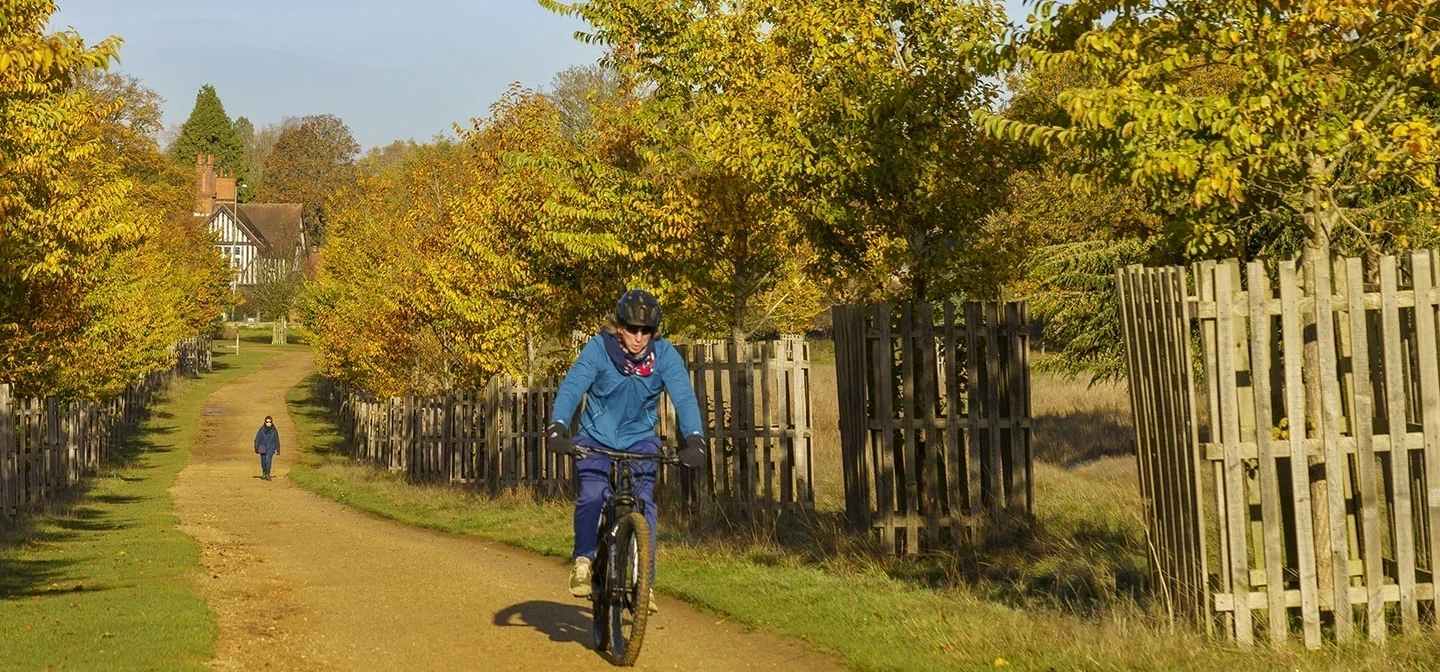 Cyclist on the Tamsin Trail