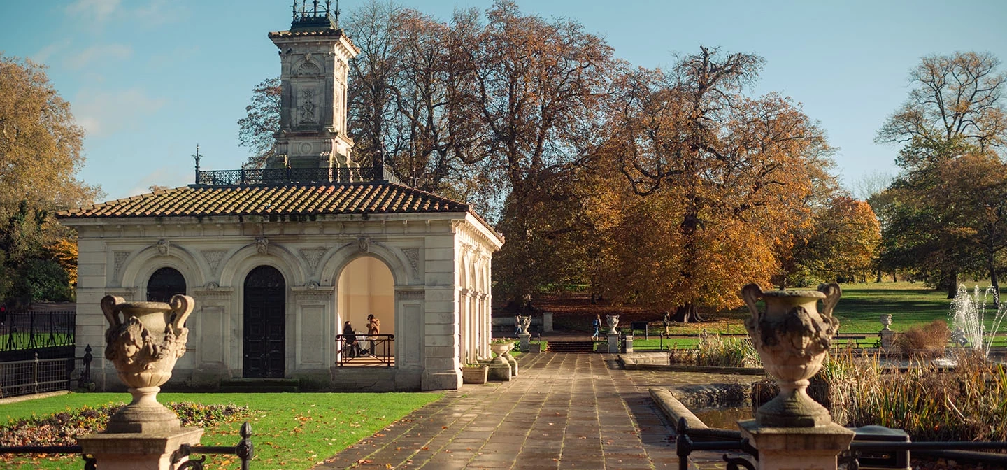 The Italian Gardens in autumn