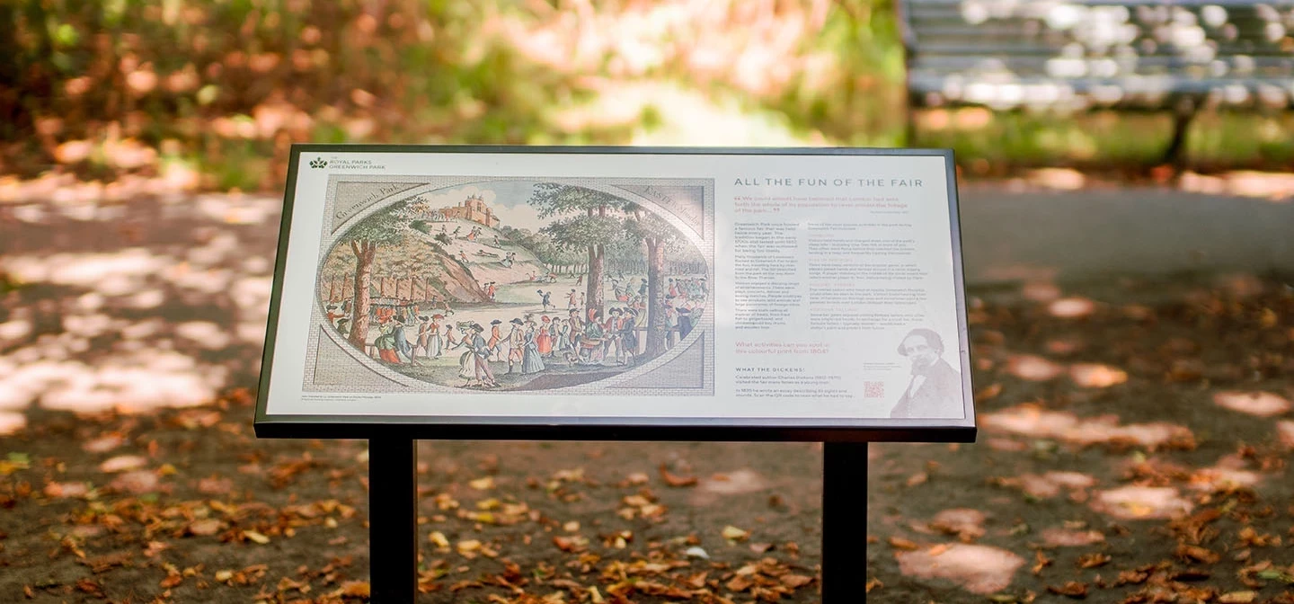 Greenwich Park Revealed new signage