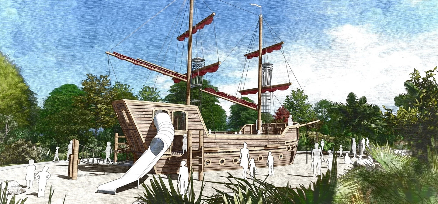 Diana memorial playground galleon