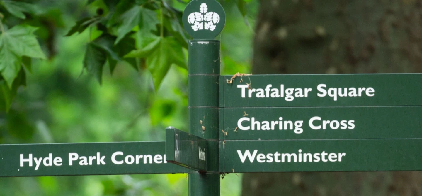 Park signpost