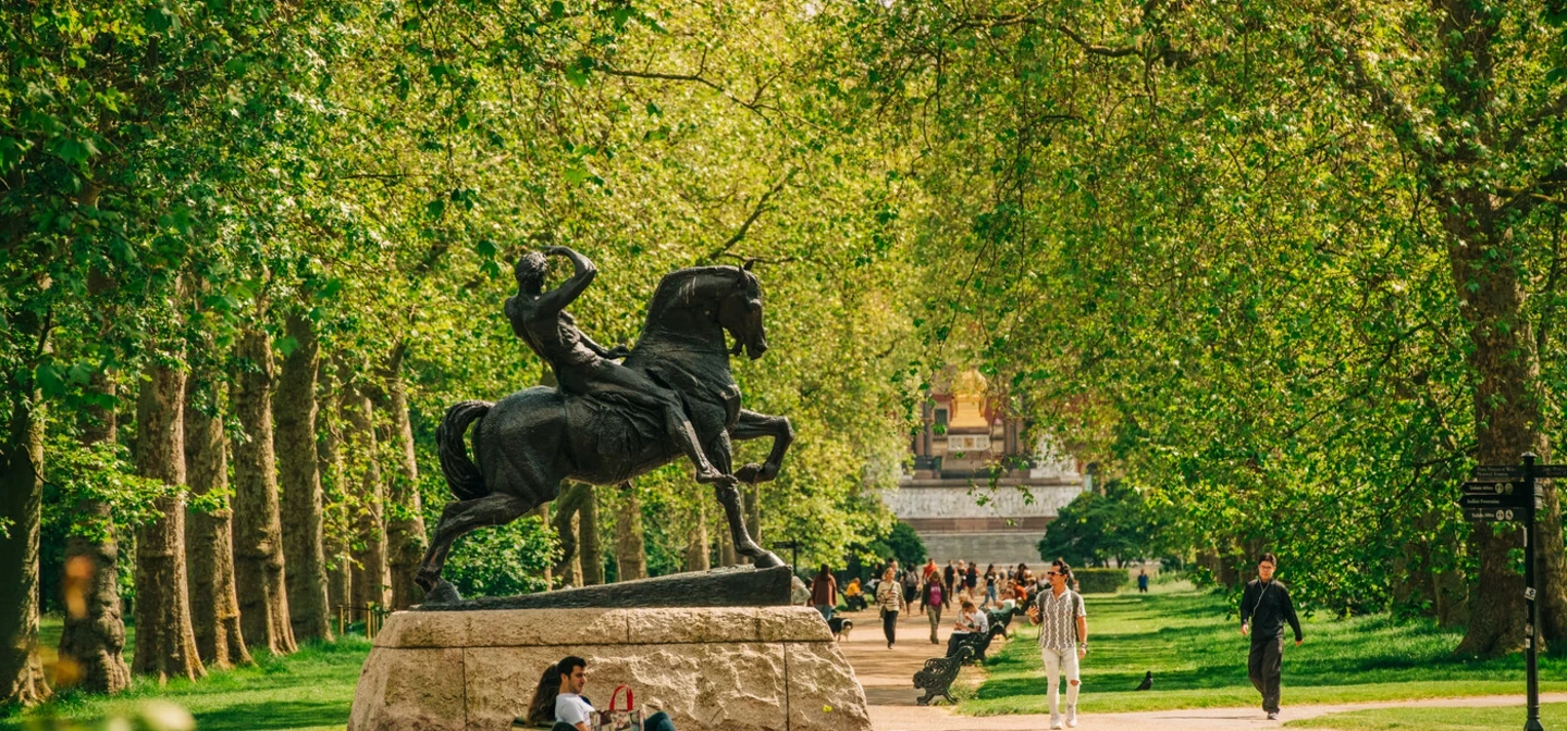 Physical Energy Statue Kensington Gardens Summer