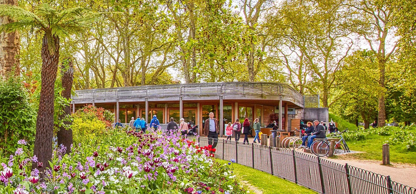 St. James's Park Café in summer