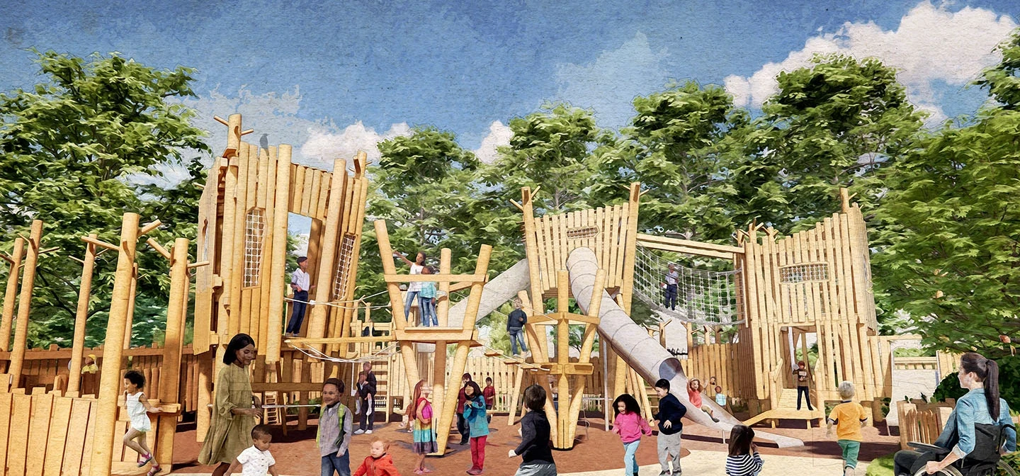 Concept art of the new treehouse
