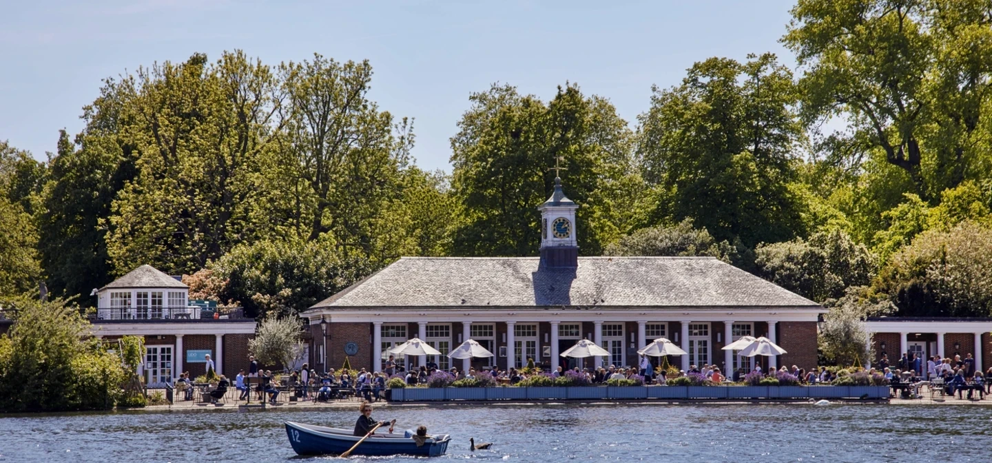 The Serpentine in Hyde Park in spring