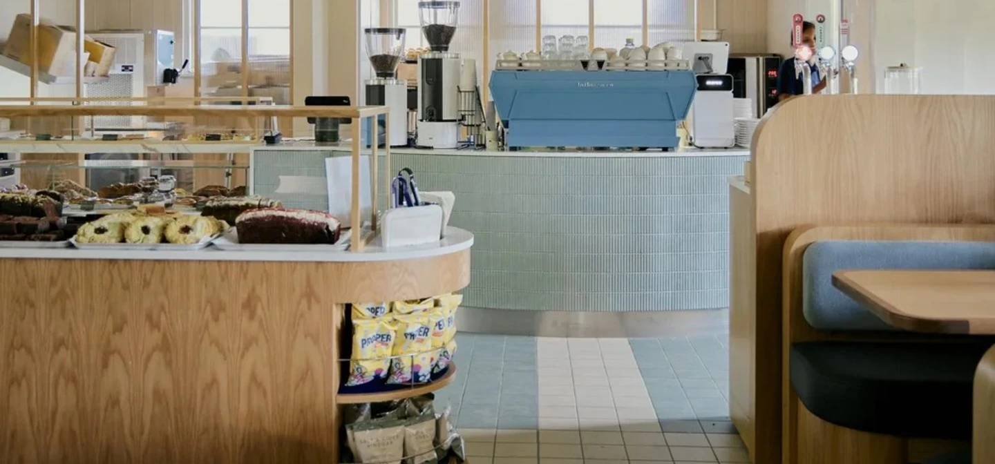 The interior of the Courts Cafe in Hyde Park