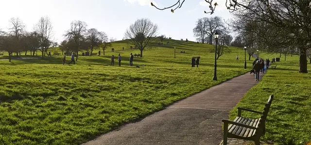 Park bench on Primrose Hill