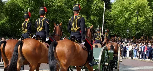 The Royal Gun Salute in Hyde Park in June 2022