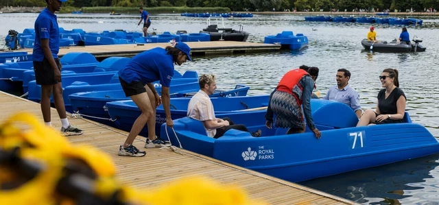 Boating on the Serpentine in Hyde Park
