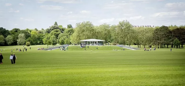 Sports pitches by The Hub