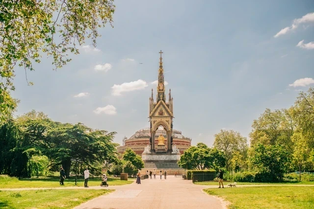 The Albert Memorial in the summer, Kensington Gardens
