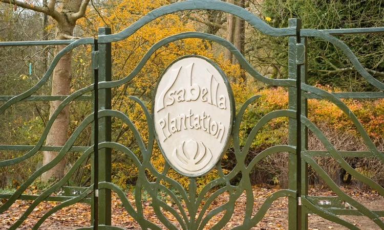 Isabella Plantation gate in Richmond Park