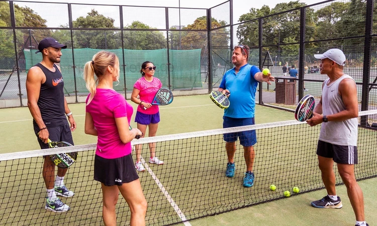 Padel players at Park Sports The Regent's Park