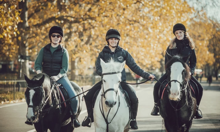 People horse riding in Hyde Park