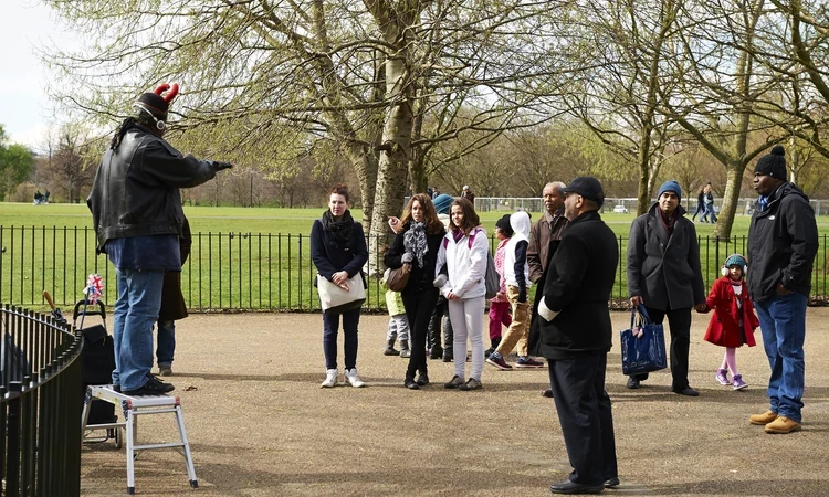 Speakers Corner in Hyde Park