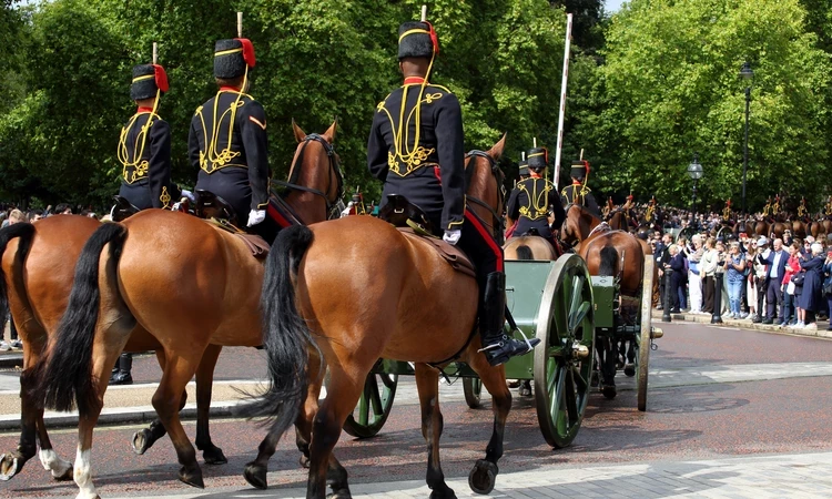 The Royal Gun Salute in Hyde Park in June 2022