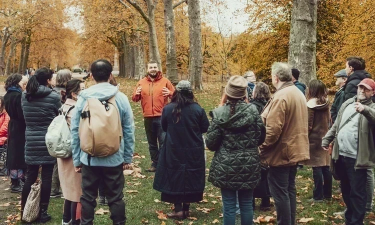 Adults on a Guided walk in Kensington Gardens