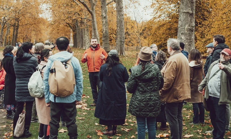 Adults on a Guided walk in Kensington Gardens