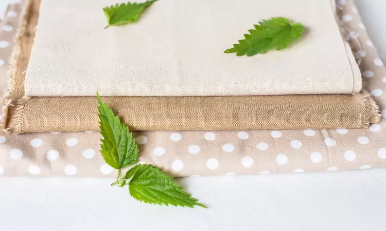 Fabric made from nettles